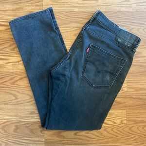 Levi’s Commuter 511 Men’s 36X34 Black Denim Slim Fit Red Tag